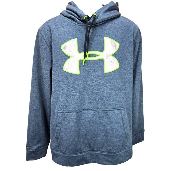 Under Armour Mens Loose Fit Grey Hoodie Medium - Picture 1 of 7